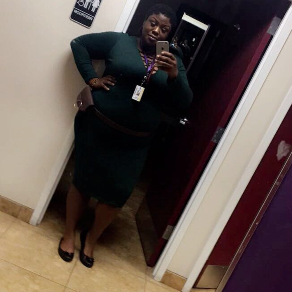 Dark Green Dress